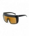 Oversized Protect Blowing Sunglasses black gold