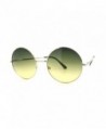 Womens Oversized Circle Sunglasses Silver