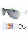 Style Vault Aviator Sunglasses Green Dark