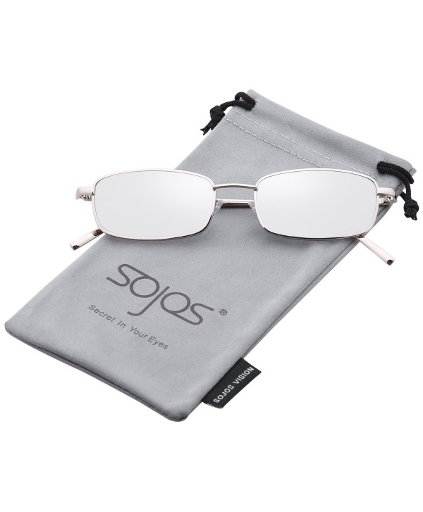 Square Rectangular Unisex Sunglasses Mirrored