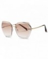 AEVOGUE Sunglasses Oversized Rimless Diamond