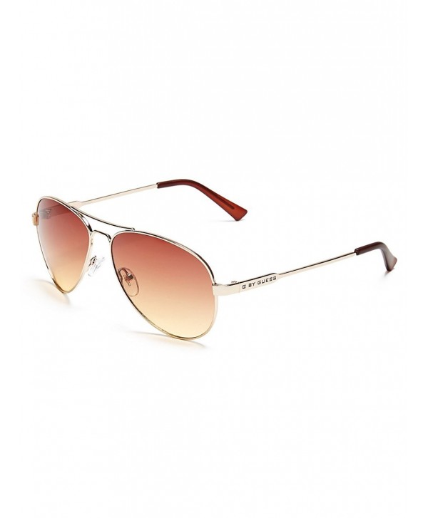 GUESS Womens Mirrored Aviator Sunglasses