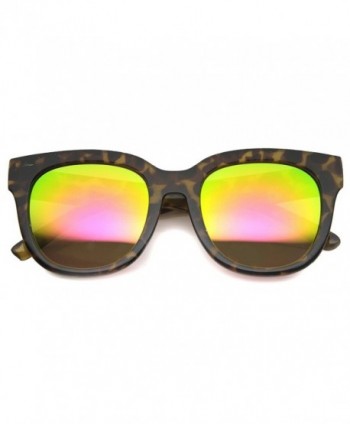 zeroUV Colored Mirrored Sunglasses Tortoise