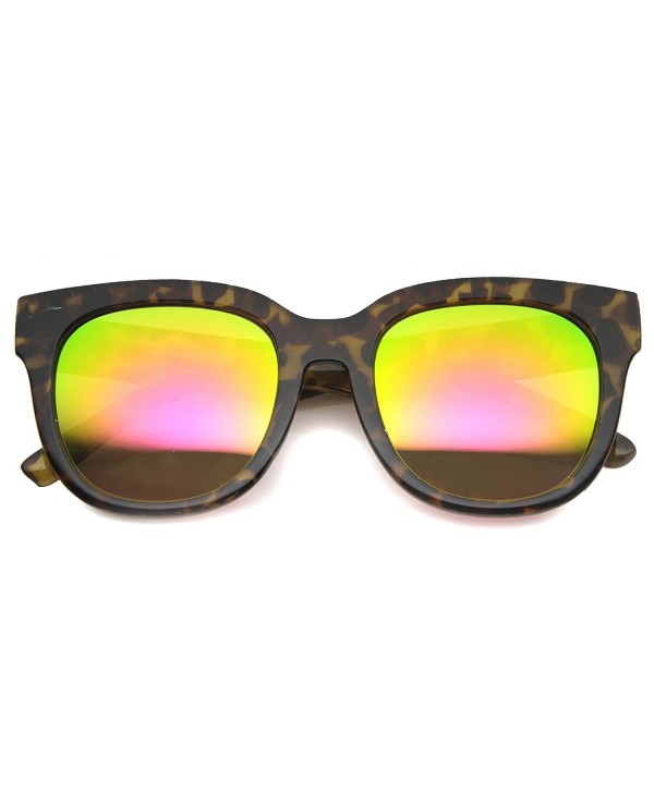 zeroUV Colored Mirrored Sunglasses Tortoise