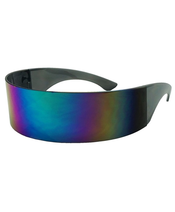 Futuristic Oversized Cyclops Sunglasses Midnight