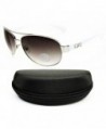 D990 CC Designer Eyewear Sunglasses White Smoked