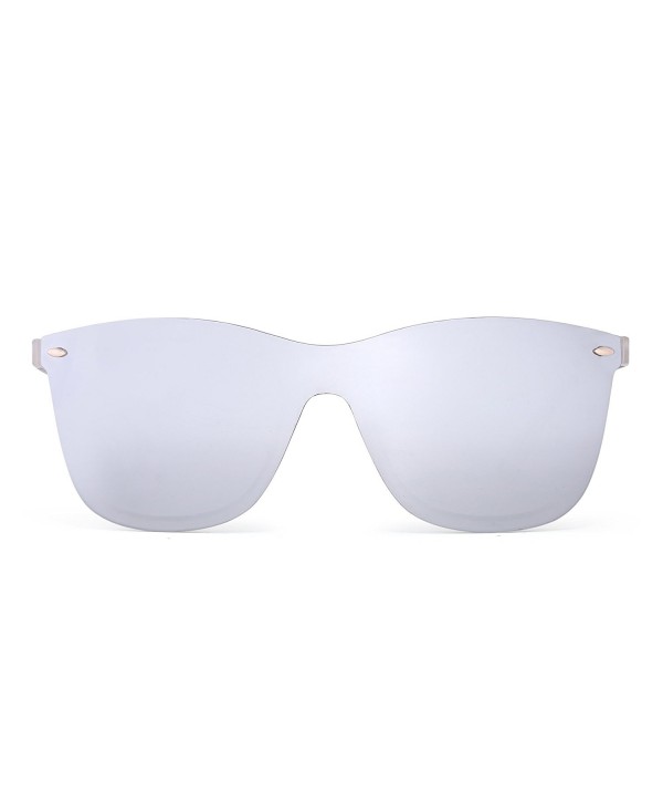 frameless mirror sunglasses