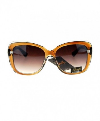 Giselle Rectangular Plastic Butterfly Sunglasses