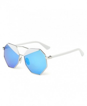 Mirrored Sunglasses Vintage Design Octagon