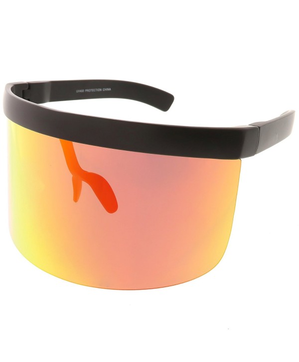 sunglassLA Futuristic Oversize Sunglasses Mirrored