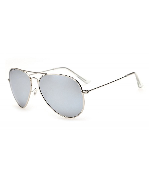 Laura Fairy Mirrored Polarized Sunglasses silver