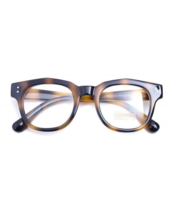 Oversized Square Glasses Non prescription Leopard