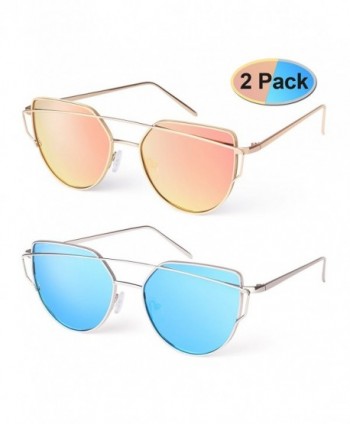 Elimoons Sunglasses Mirrored Lenses Fashion