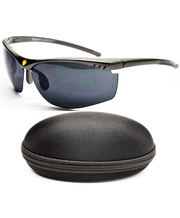 X384 cc Xsportz Rimless Sunglasses Gunmetal Dark