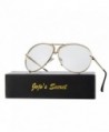 JOJOS SECRET Aviator Sunglasses Clear