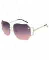 Oversized Classic Transparent Sunglasses Frameless