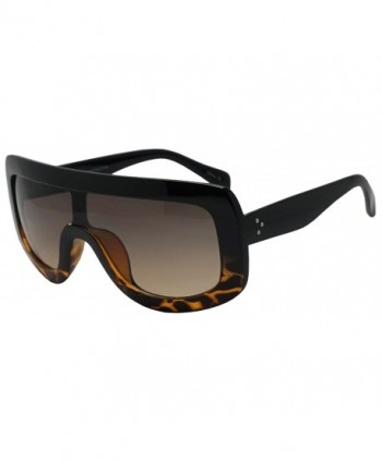 Shield Transparent Gradient Sunglasses Tortoise