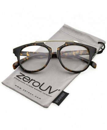 zeroUV Modern Aviator Eyeglasses Tortoise Gold