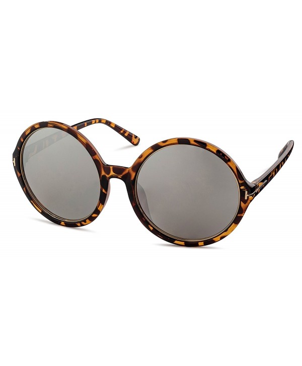 Havana Silver Mirror Stylle Sunglasses