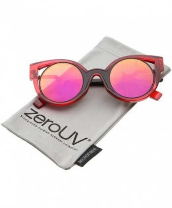 zeroUV Translucent Two Tone Sunglasses Red Black