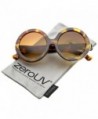 zeroUV Fashion Oversized Sunglasses Yellow Tortoise