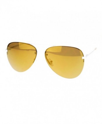 Rimless Aviator Sunglasses Mirror Spring