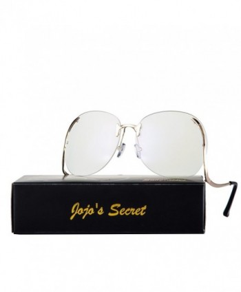 JOJOS SECRET Oversized Rimless Sunglasses