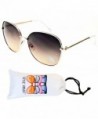 Style Vault Butterfly Sunglasses Gold Brown