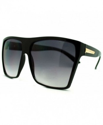 Oversized Fashion Square Sunglasses Black Gold