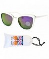 WM3027 vp Steampunk Oversized Sunglasses White Amethyst