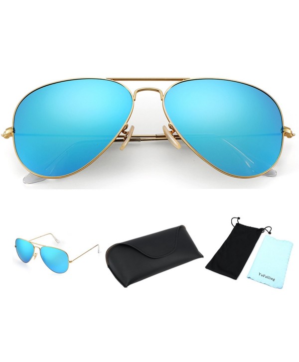 YuFalling Aviator Sunglasses Women frame