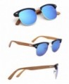 TIJN Semi Rimless Wayfarer Clubmaster Sunglasses