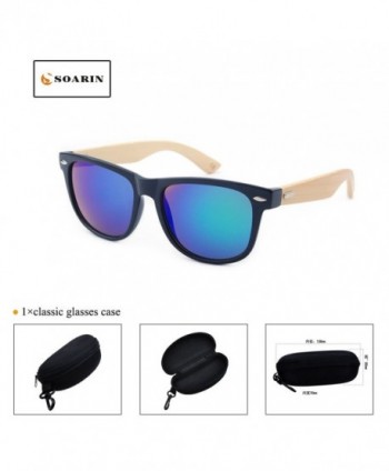 SOARIN Fashion Wooden Sunglasses Reflective
