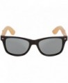 WOODIES Bamboo Sunglasses Silver Mirror