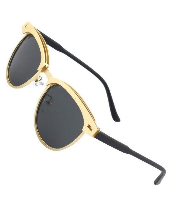 clubmaster gold frame