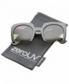 zeroUV Elegant Semi Rimless Sunglasses Lavender