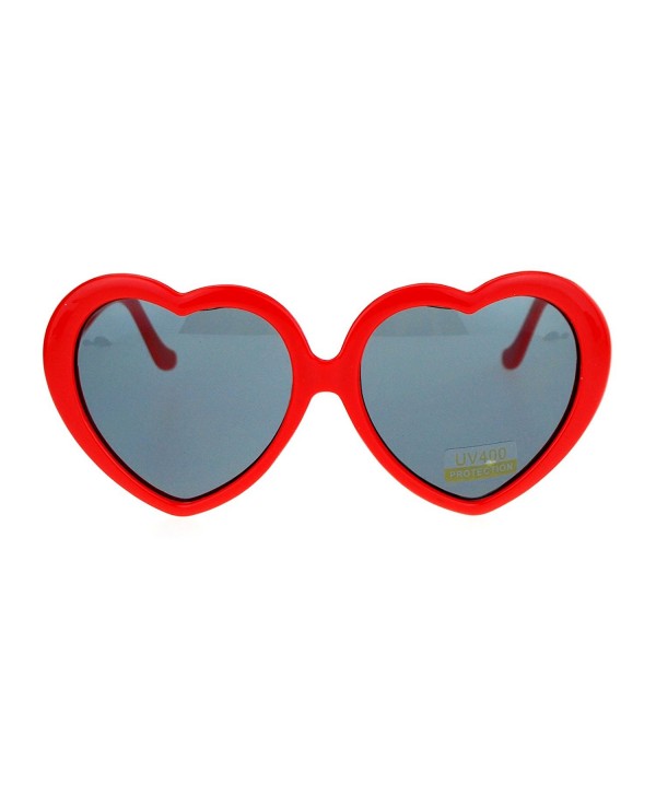SA106 Plastic Heart Womens Sunglasses
