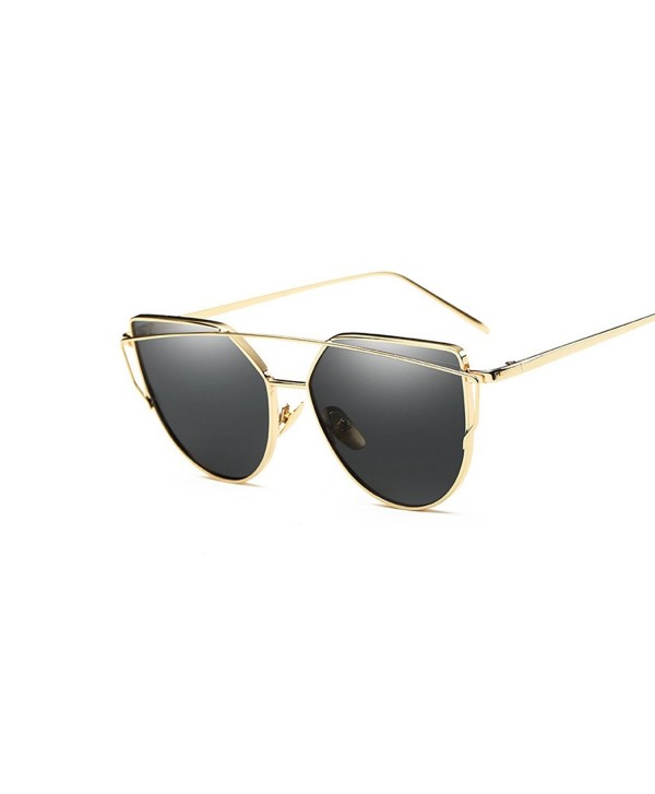 VeBrellen Mirrored Lenses Sunglasses Twin Beams