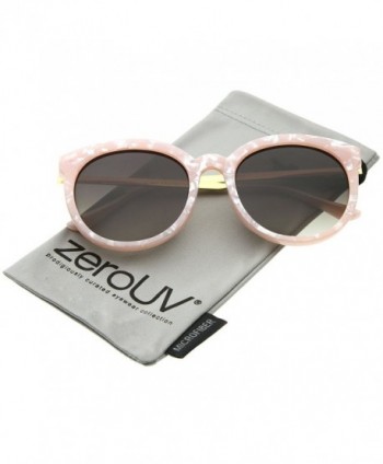 zeroUV Oversized Sunglasses Pink Gold Lavender