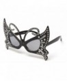 Beautiful Sparkled Butterfly Oversized Sunglasses