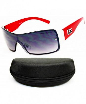 Designer Diamond Eyewear Sunglasses Red Smoked