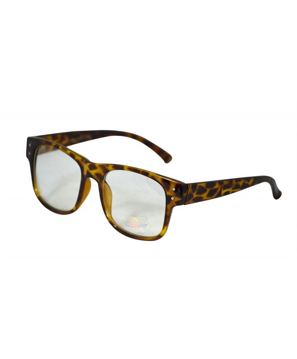 Horned Classic Glasses Square Tortoise