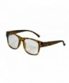 Horned Classic Glasses Square Tortoise