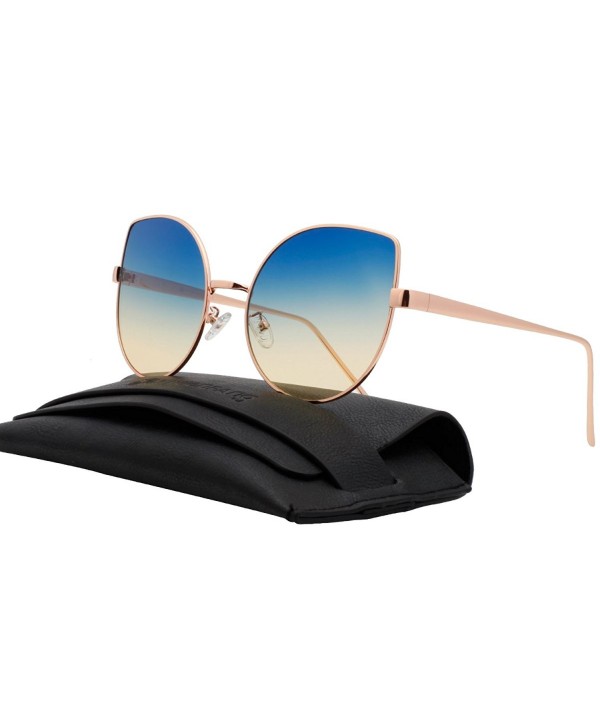 VIVIENFANG Mirrored Oversized Sunglasses 86931D