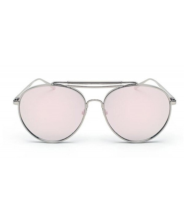 Fashion Aviator Sunglasses Cateye Eyewear Oval Lens Metal Frame ...