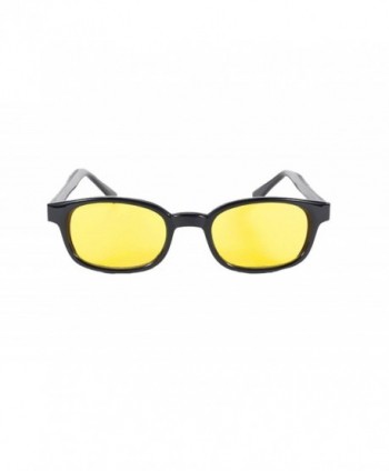 Black Frame Yellow Wayfarer Sunglasses