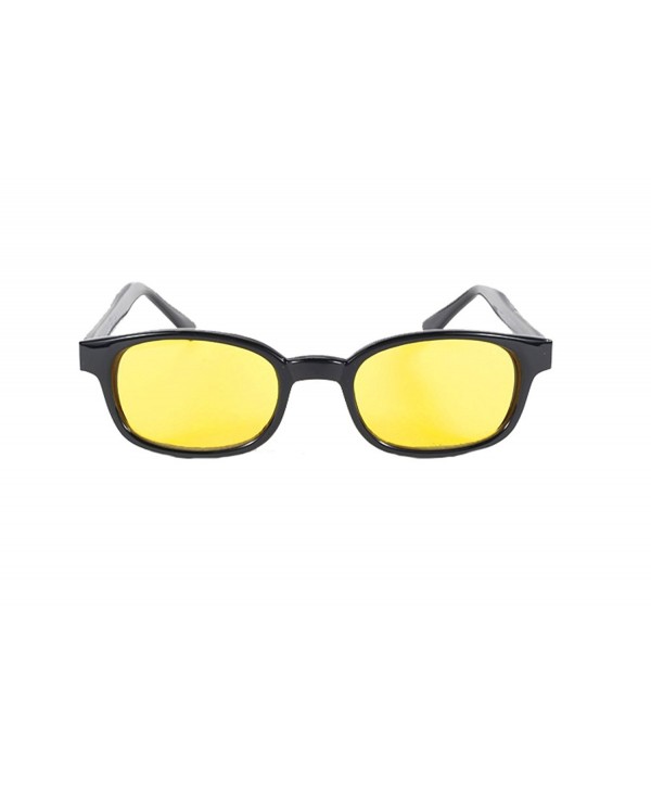 Black Frame Yellow Wayfarer Sunglasses