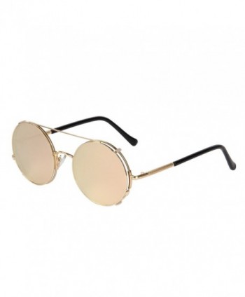 LIANSAN Round Metal Womens Sunglasses