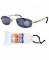 Style Vault Rectangular Sunglasses Silver Dark