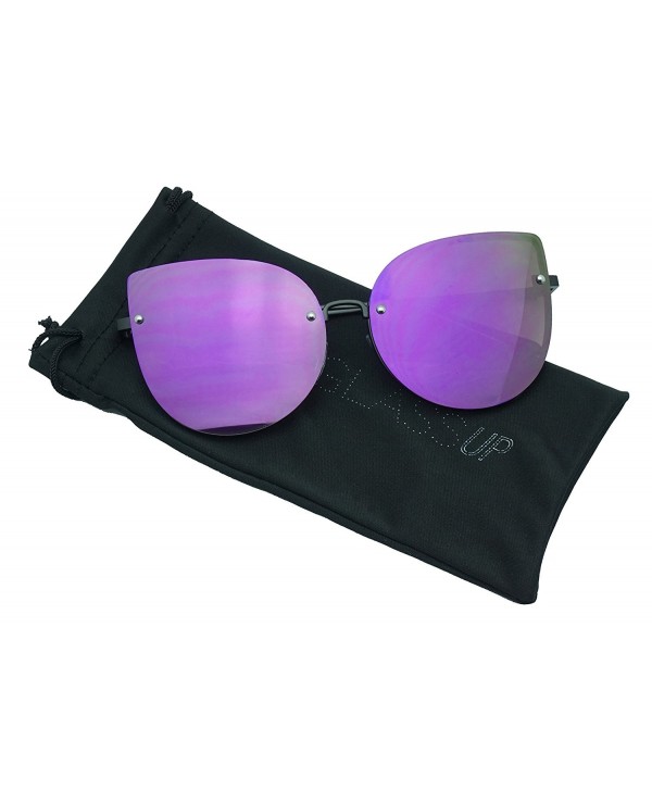 Oversized Oceanic Gradient Sunglasses rimless